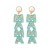  occidental style fashion brief Alloy diamond beads earrings Word Earring woman
