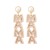  occidental style fashion brief Alloy diamond beads earrings Word Earring woman