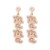  occidental style fashion brief Alloy diamond beads earrings Word Earring woman