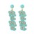  occidental style fashion brief Alloy diamond beads earrings Word Earring woman