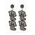  occidental style fashion brief Alloy diamond beads earrings Word Earring woman