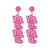  occidental style fashion brief Alloy diamond beads earrings Word Earring woman
