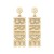  occidental style fashion brief Alloy diamond beads earrings Word Earring woman