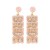  occidental style fashion brief Alloy diamond beads earrings Word Earring woman