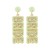  occidental style fashion brief Alloy diamond beads earrings Word Earring woman