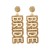  occidental style fashion brief Alloy diamond beads earrings Word Earring woman