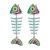 occidental style retro enamel diamond personality fashion earrings woman temperament thin ear stud