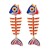 occidental style retro enamel diamond personality fashion earrings woman temperament thin ear stud