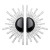summer geometry half sun flower Alloy diamond ear stud personality woman occidental style fashion wind