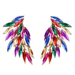 summer feather diamond wings occidental style personality color diamond temper..