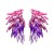 summer feather diamond wings occidental style personality color diamond temperament woman earrings trend