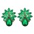 occidental style  fashion woman temperament personality flowers diamond earrings elegant