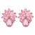occidental style  fashion woman temperament personality flowers diamond earrings elegant