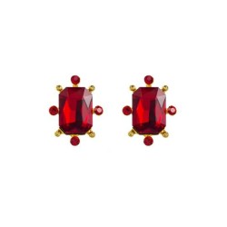 occidental style temperament diamond big zircon earrings geometry super exagge..