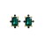 occidental style temperament diamond big zircon earrings geometry super exaggerating Rhinestone ear stud