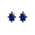 occidental style temperament diamond big zircon earrings geometry super exaggerating Rhinestone ear stud