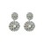 R same style earrings Alloy mosaic gem geometry ear stud brilliant temperament Earring