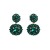 R same style earrings Alloy mosaic gem geometry ear stud brilliant temperament Earring