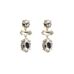 occidental style fashion wind multilayer splice geometry earrings elegant temp..