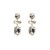 occidental style fashion wind multilayer splice geometry earrings elegant temperament glass colorful diamond Ea