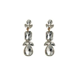 occidental style temperament super color Rhinestone long style earring geometr..