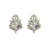 occidental style fashion geometry Irregular earrings tree Alloy diamond earrings woman exaggerating personali