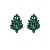 occidental style fashion geometry Irregular earrings tree Alloy diamond earrings woman exaggerating personali