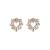 occidental style personality fashion Alloy Rhinestone sun flower heart-shaped earrings woman elegant temperamen