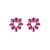 occidental style personality fashion Alloy Rhinestone sun flower heart-shaped earrings woman elegant temperamen