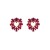 occidental style personality fashion Alloy Rhinestone sun flower heart-shaped earrings woman elegant temperamen