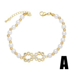 summer Moon butterfly imitate Pearl beads braceletins samll occidental style b..