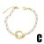 summer Moon butterfly imitate Pearl beads braceletins samll occidental style braceletbrc