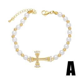 cross imitate Pearl bracelet woman occidental style high brief all-Purpose bra..