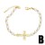 cross imitate Pearl bracelet woman occidental style high brief all-Purpose braceletbrb