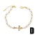 cross imitate Pearl bracelet woman occidental style high brief all-Purpose braceletbrb