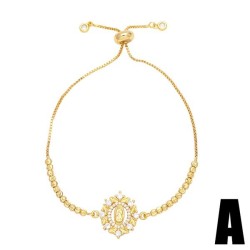 occidental style geometry heart-shaped bracelet womanins retro cross braceletb..