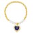 occidental style beads love zircon braceletins samll temperament Pearlbrb