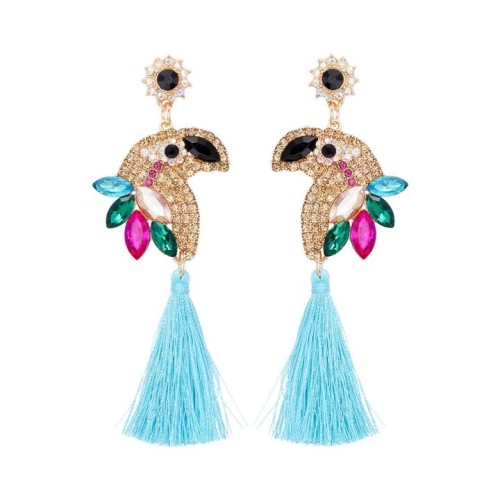 occidental style wind personality samll tassel earrings Alloy With diamond earring Earring