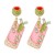 UR occidental style brief creative Alloy diamond earrings trend fashion