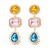 new geometry Alloy ear stud diamond geometry drop personality temperamentins wind trend Street Snap