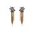  occidental style spring earrings Rhinestone long style tassel Earring Alloy diamond geometry ear stud