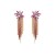  occidental style spring earrings Rhinestone long style tassel Earring Alloy diamond geometry ear stud