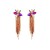  occidental style spring earrings Rhinestone long style tassel Earring Alloy diamond geometry ear stud