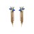  occidental style spring earrings Rhinestone long style tassel Earring Alloy diamond geometry ear stud