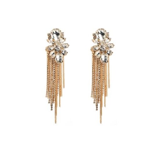 occidental style personality temperament long style Earring Metal claw chain tassel earrings woman trend super 