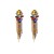 occidental style personality temperament long style Earring Metal claw chain tassel earrings woman trend super 