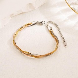 occidental style fashion brief fresh woman punk Metal titanium steel color cir..