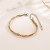 occidental style fashion brief fresh woman punk Metal titanium steel color circle twisted chain bracelet