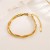 occidental style fashion brief fresh woman punk Metal titanium steel color circle twisted chain bracelet
