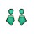 occidental style exaggerating Earring fashion retro brief geometry earrings more transparent resin earring w